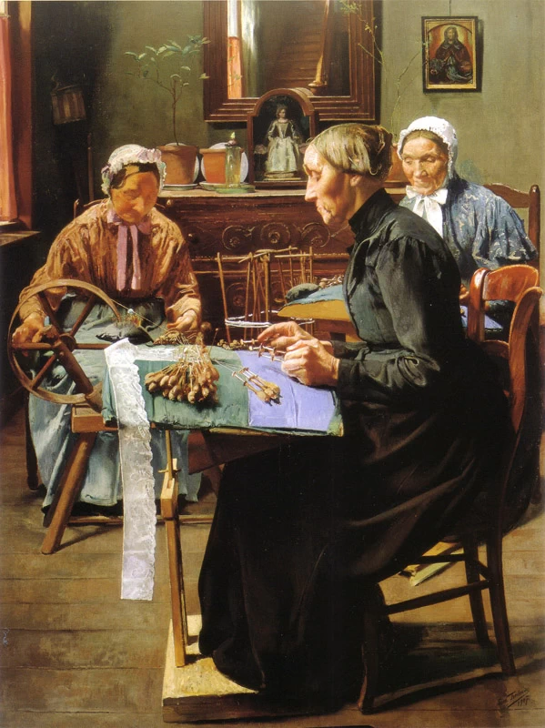 Le merlettaie, 1907